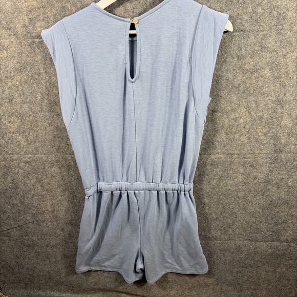 Three Bird Nest Romper Light Blue Size Medium - Picture 5 of 7